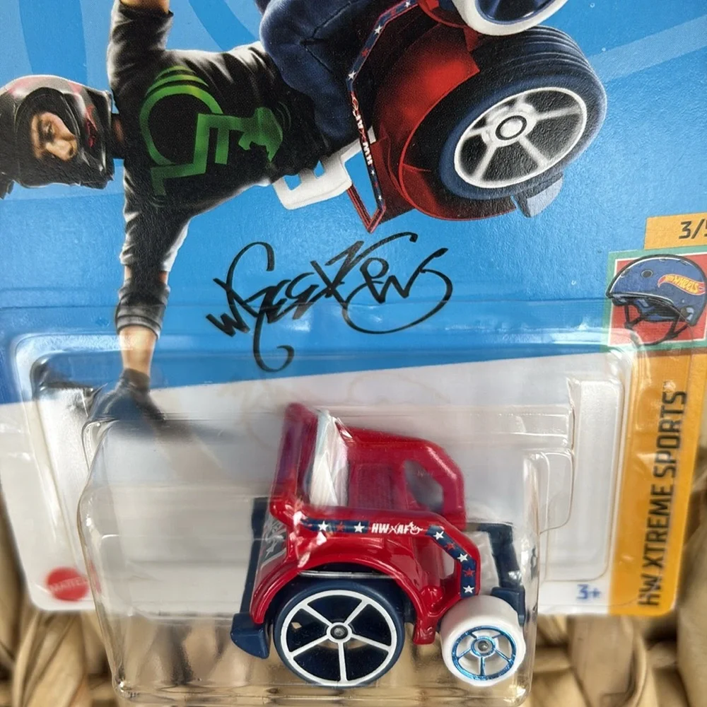 Hot Wheels Red Wheel Chair Vehicle Car 2024 New WheelChair Hotwheels Toy